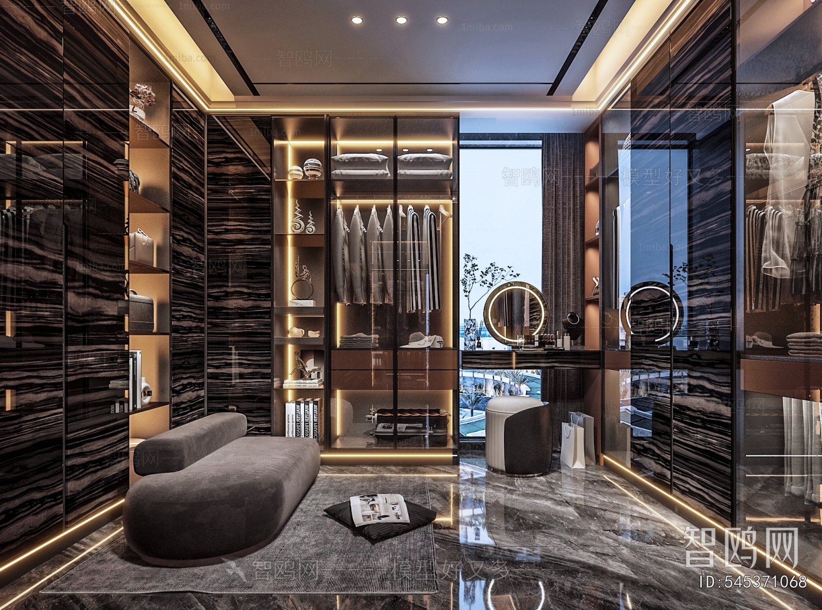 Modern Clothes Storage Area