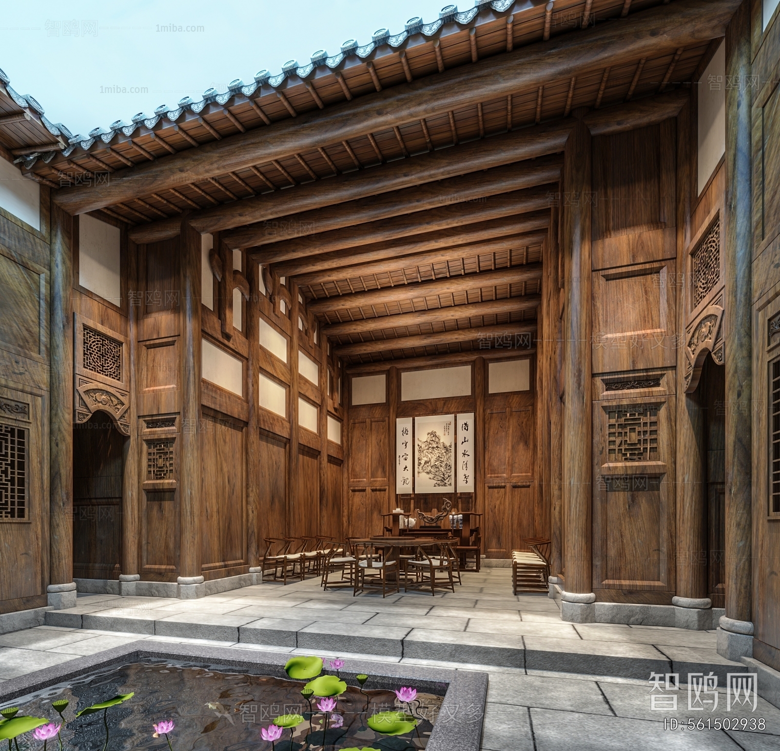 New Chinese Style Courtyard/landscape