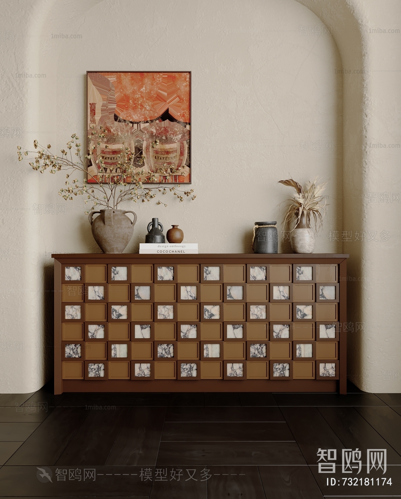 French Style Side Cabinet