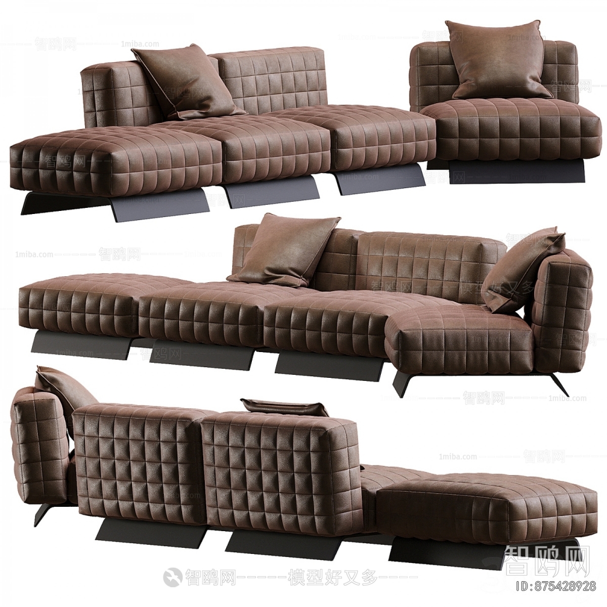 Modern Multi Person Sofa