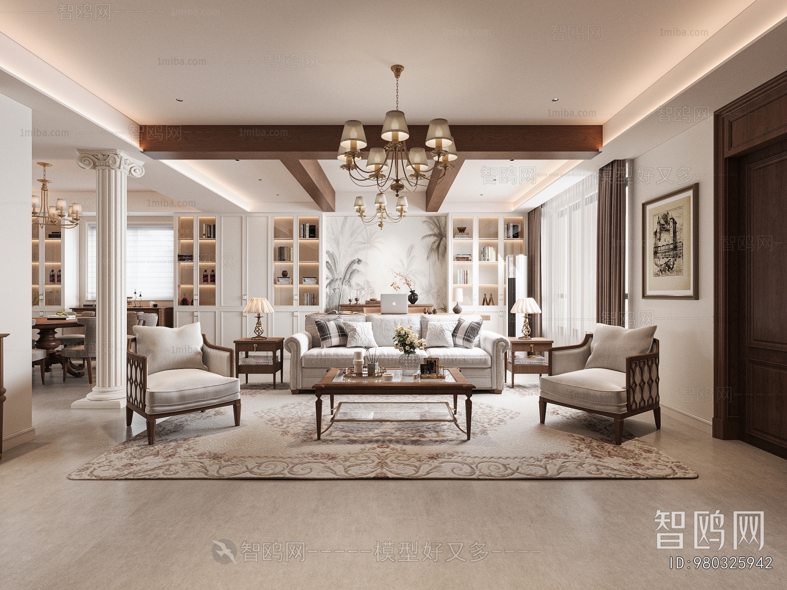 American Style A Living Room