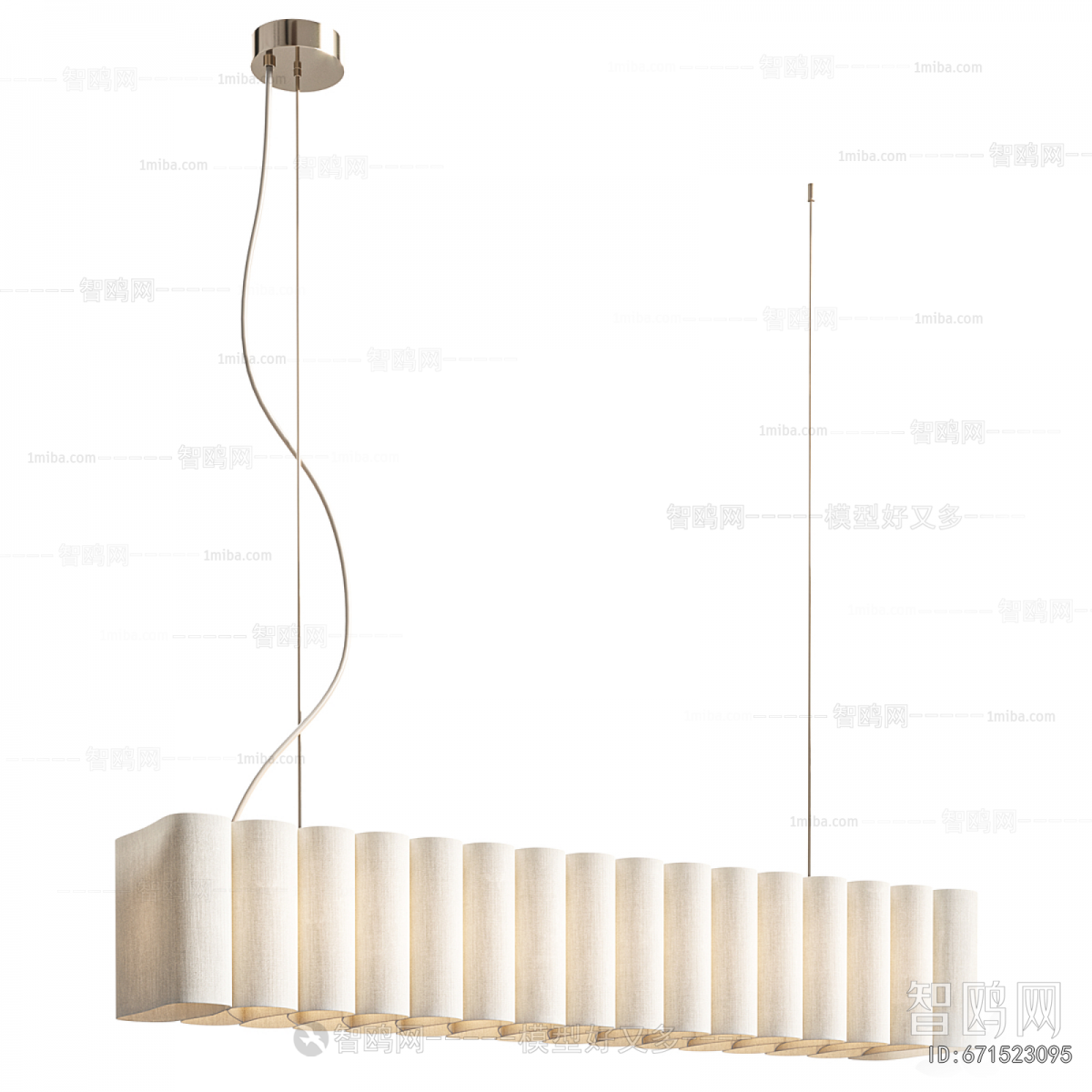 Modern Long Chandelier