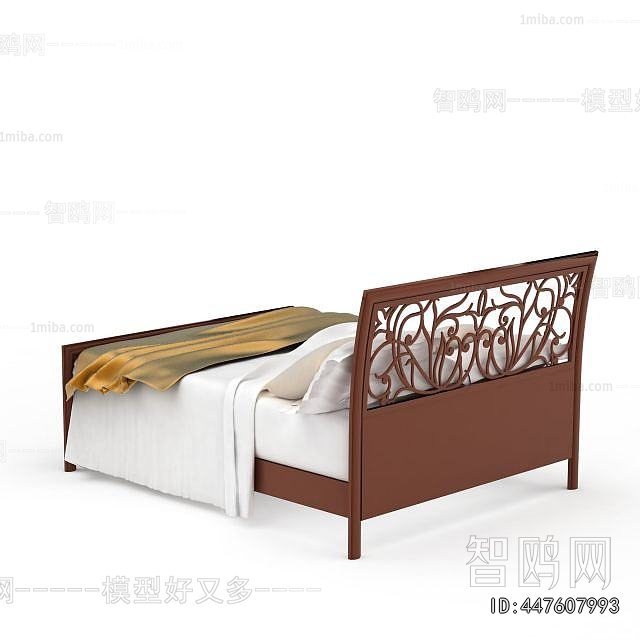 New Chinese Style Double Bed