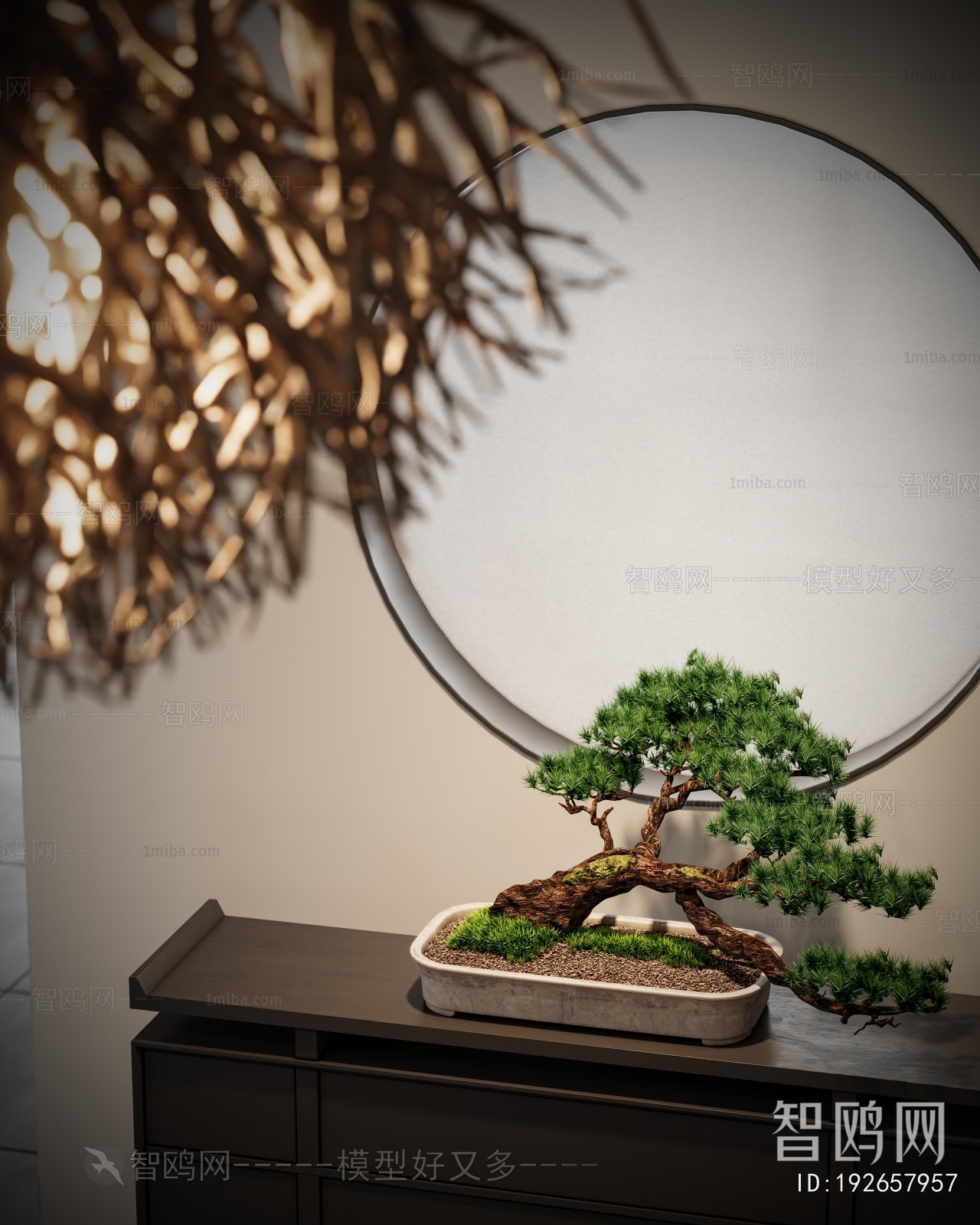 New Chinese Style Entrance Cabinet