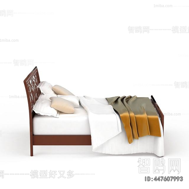 New Chinese Style Double Bed