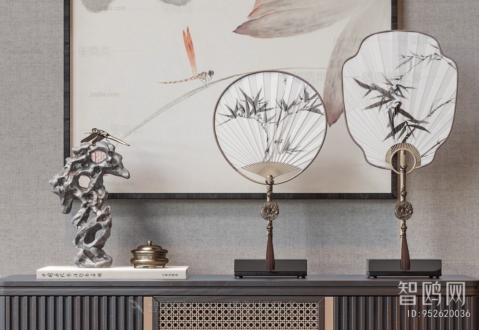 New Chinese Style Entrance Cabinet