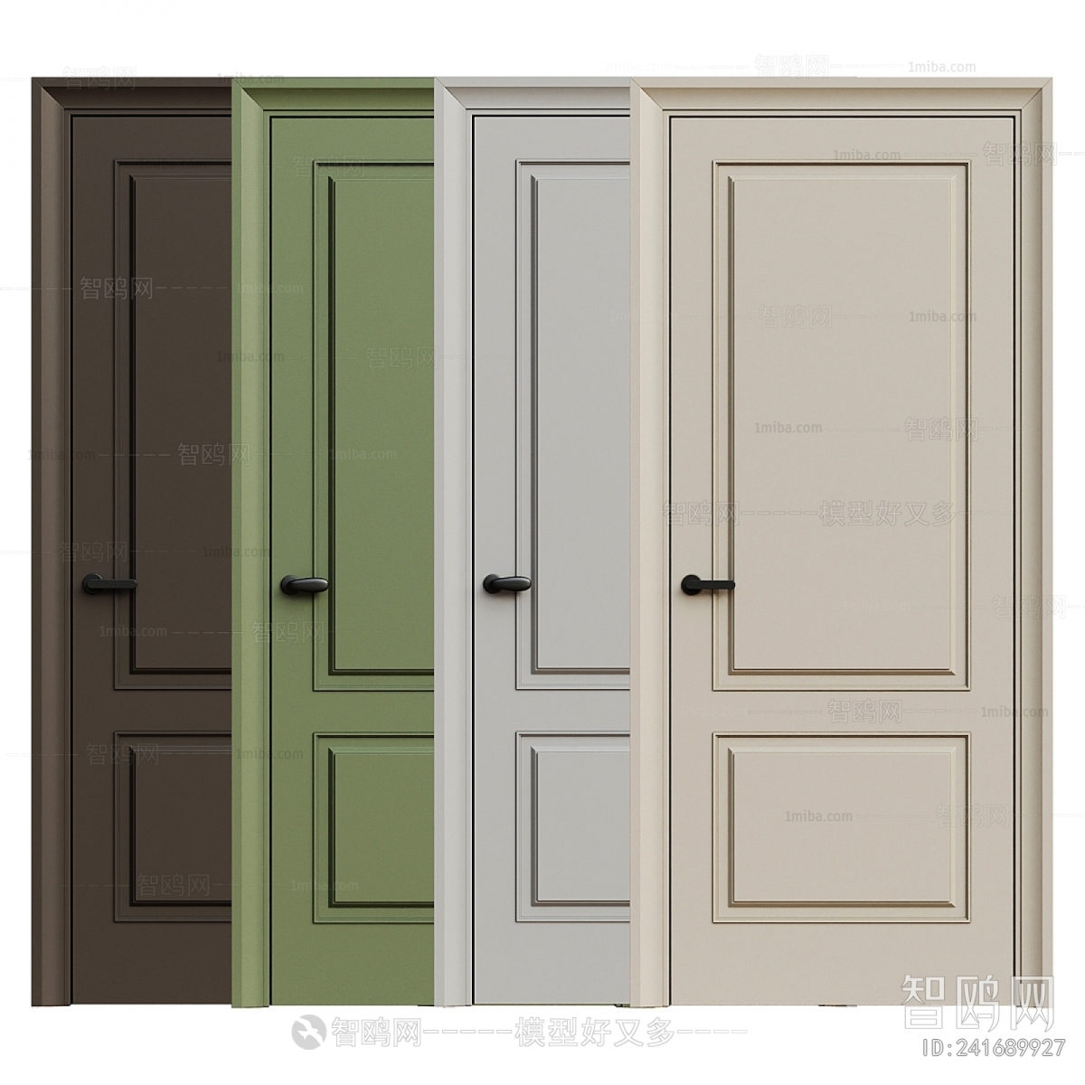 Simple European Style Single Door