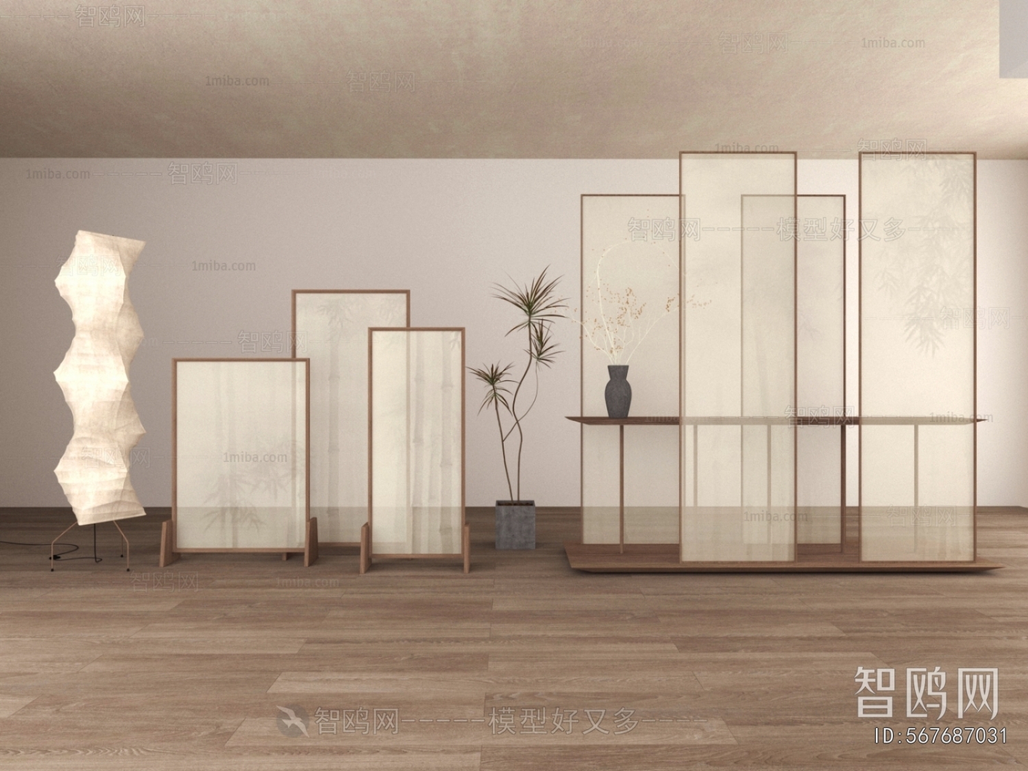 Wabi-sabi Style Partition