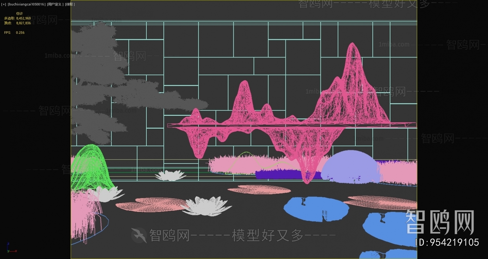 New Chinese Style Rockery Waterscape
