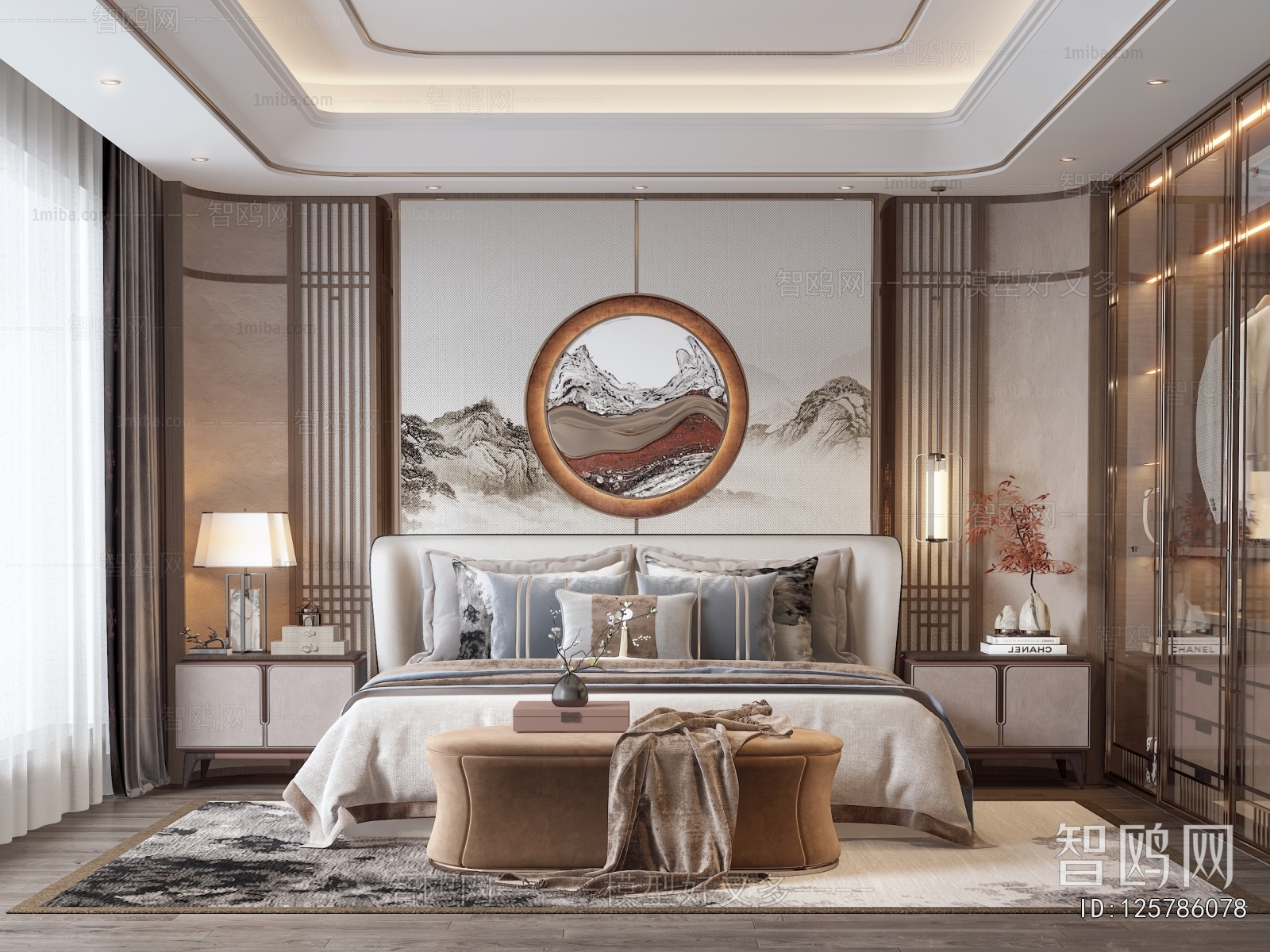 New Chinese Style Bedroom