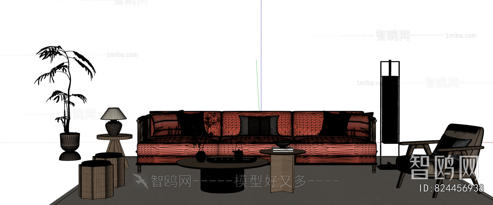 New Chinese Style Sofa Combination