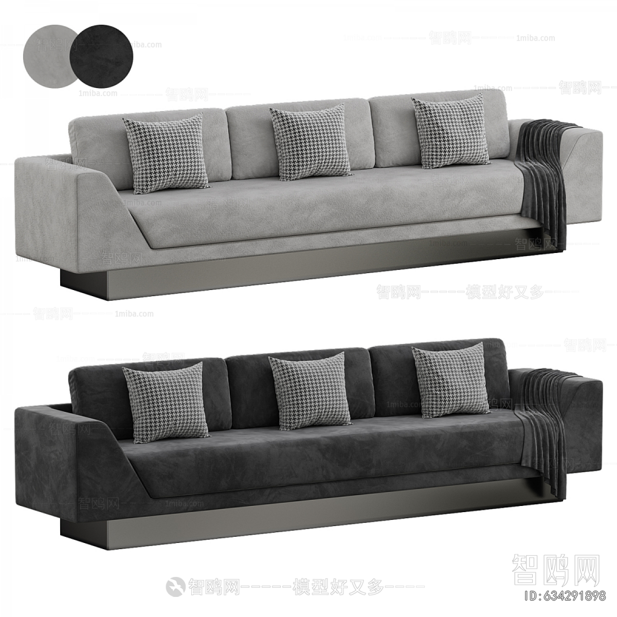 Modern Three-seat Sofa