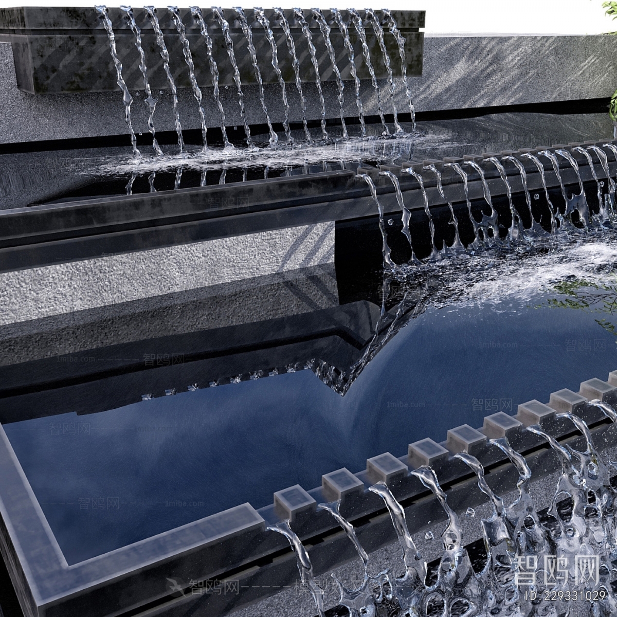 Modern Rockery Waterscape