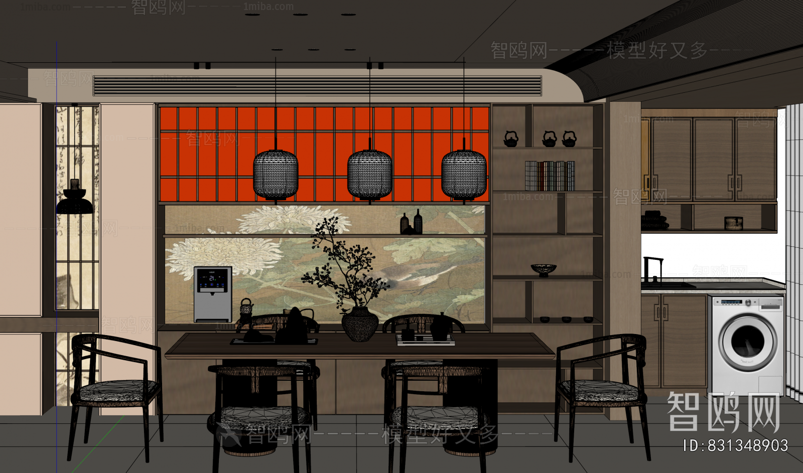 New Chinese Style Dining Room
