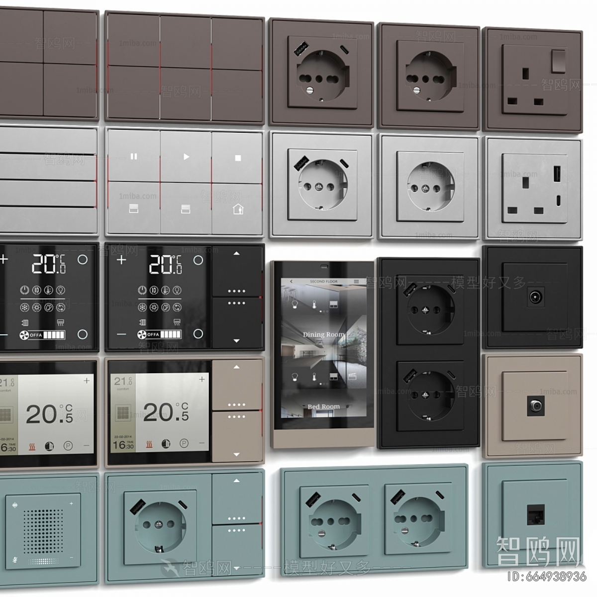 Modern Switch Socket Panel