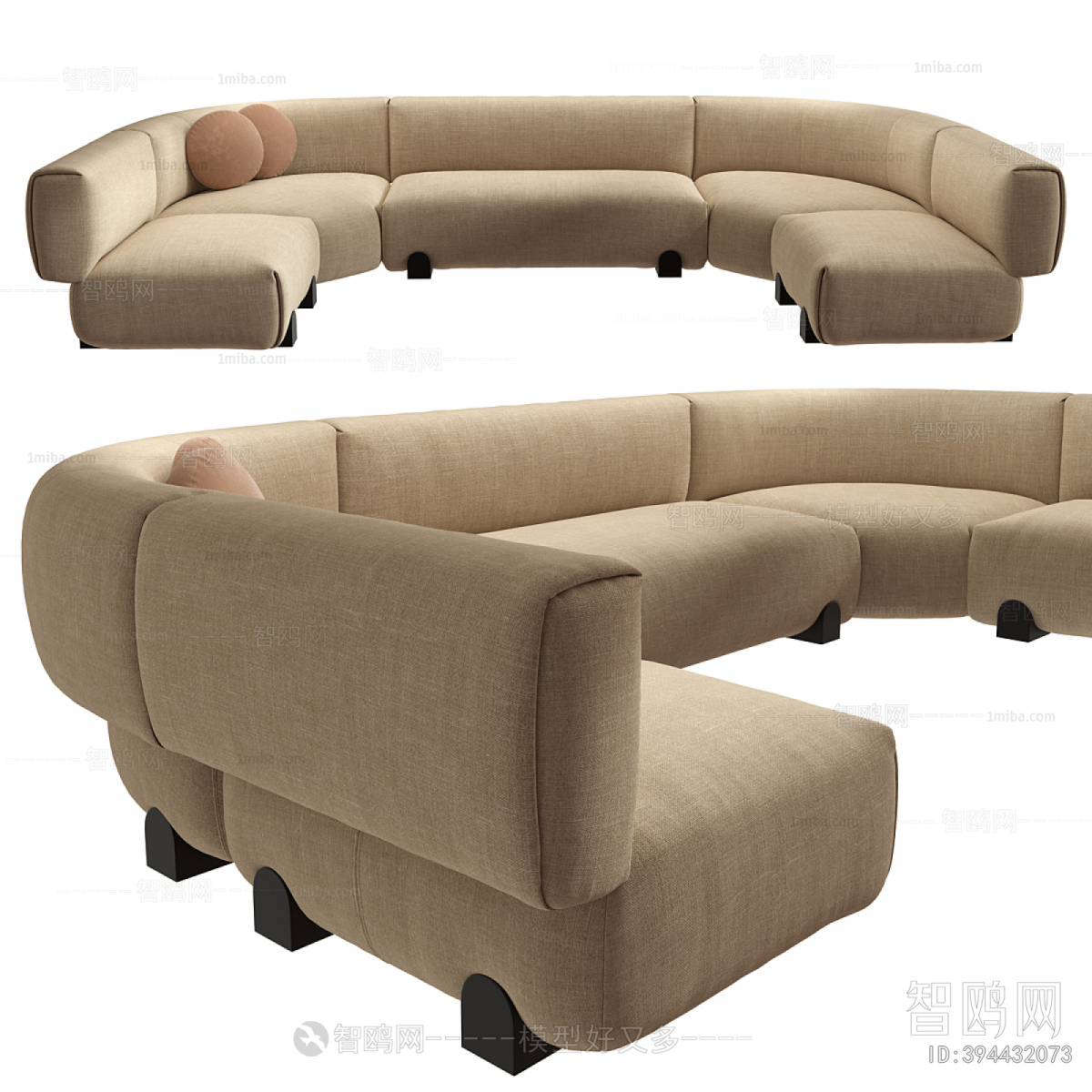 Modern Curved Sofa