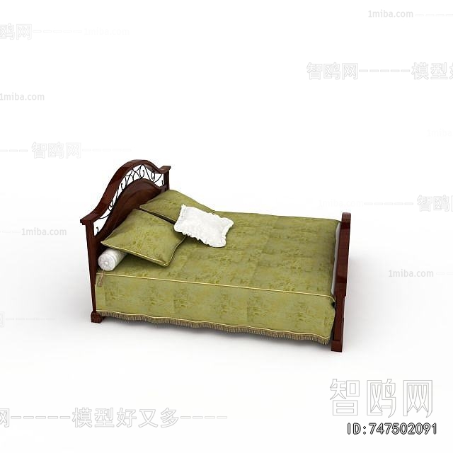 New Chinese Style Double Bed