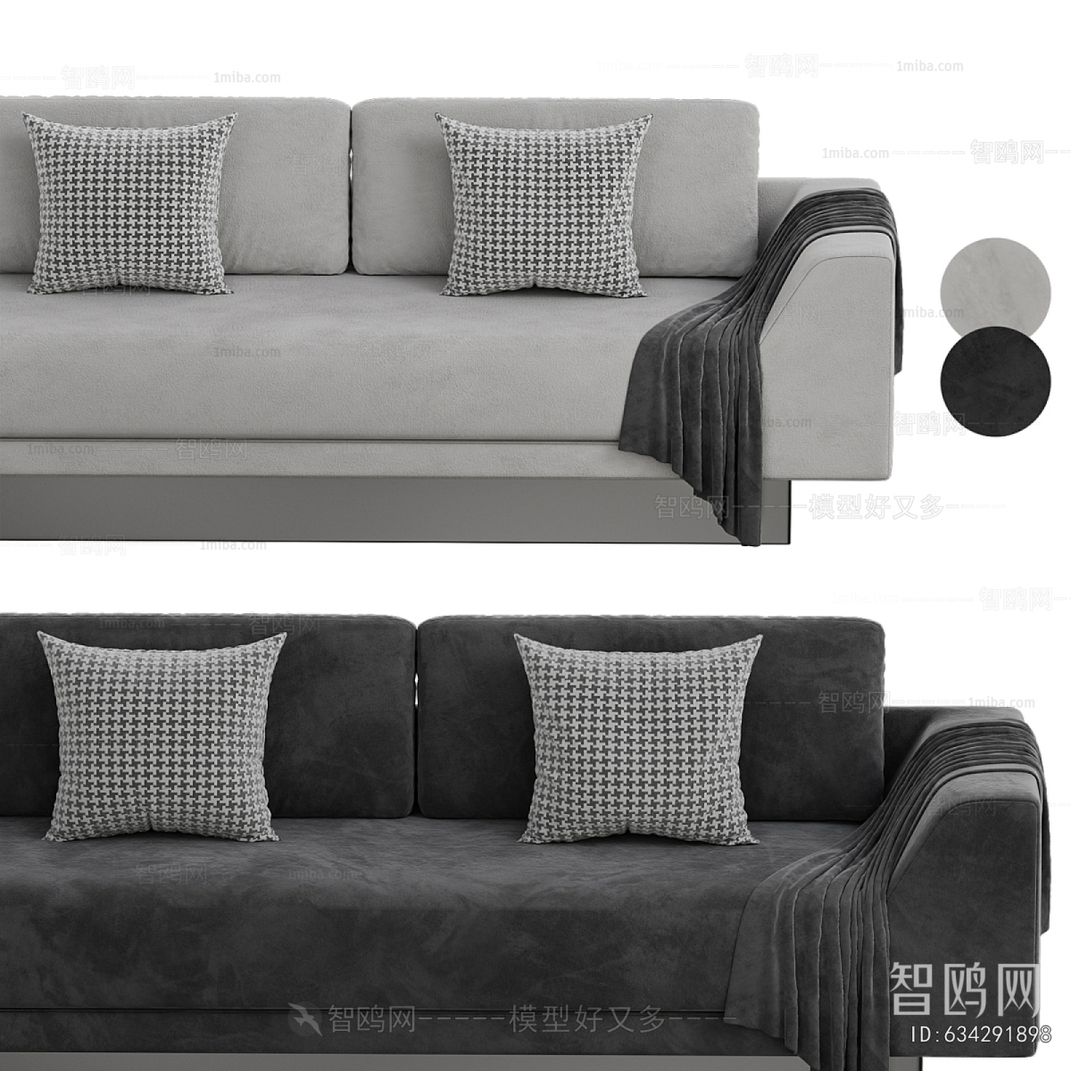 Modern Three-seat Sofa