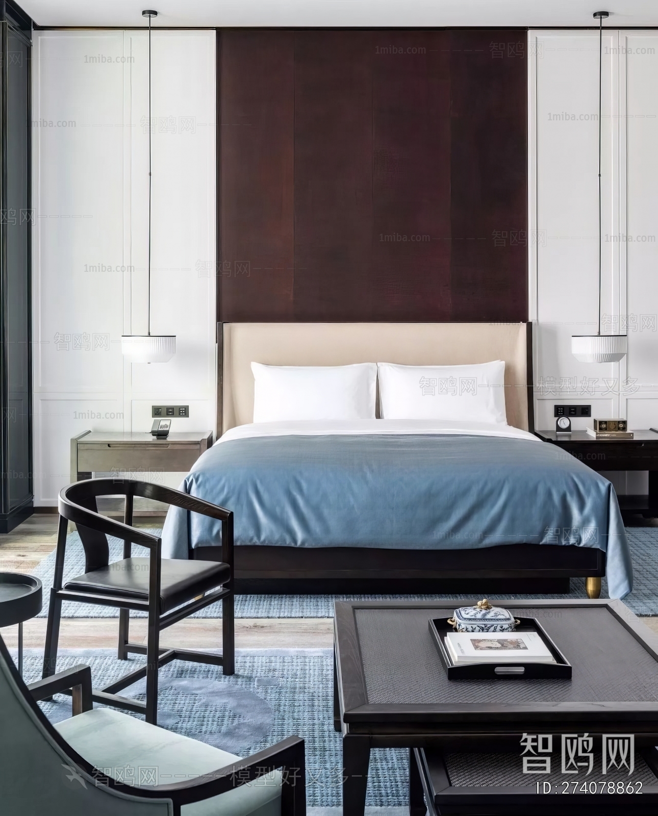 New Chinese Style Bedroom