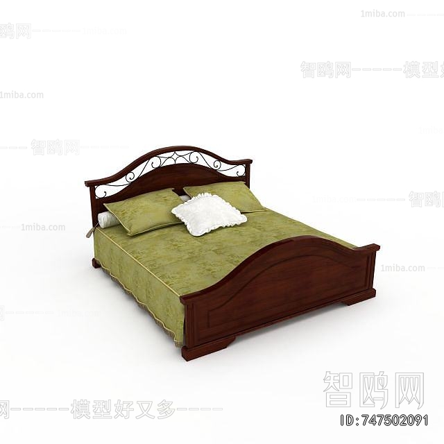 New Chinese Style Double Bed