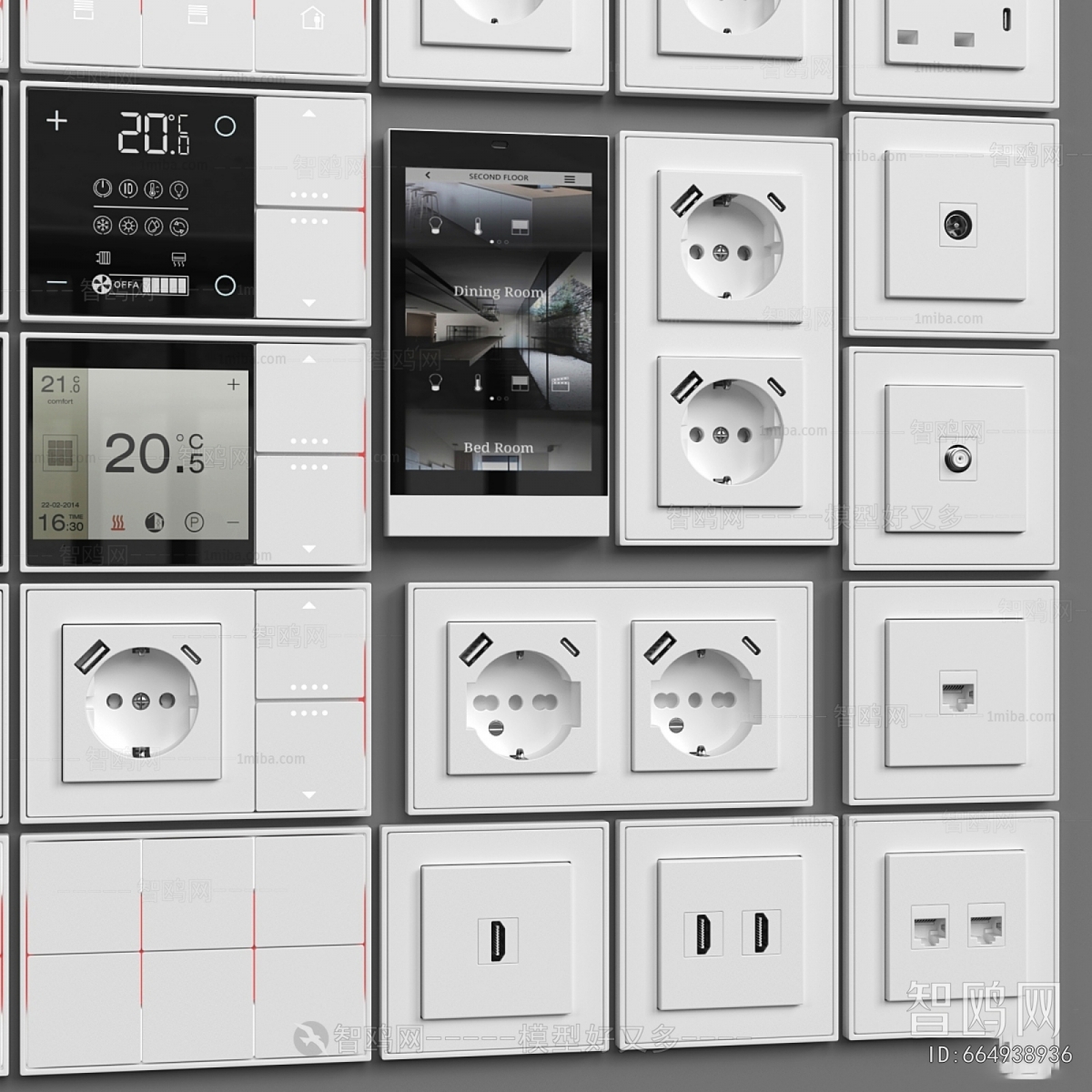 Modern Switch Socket Panel