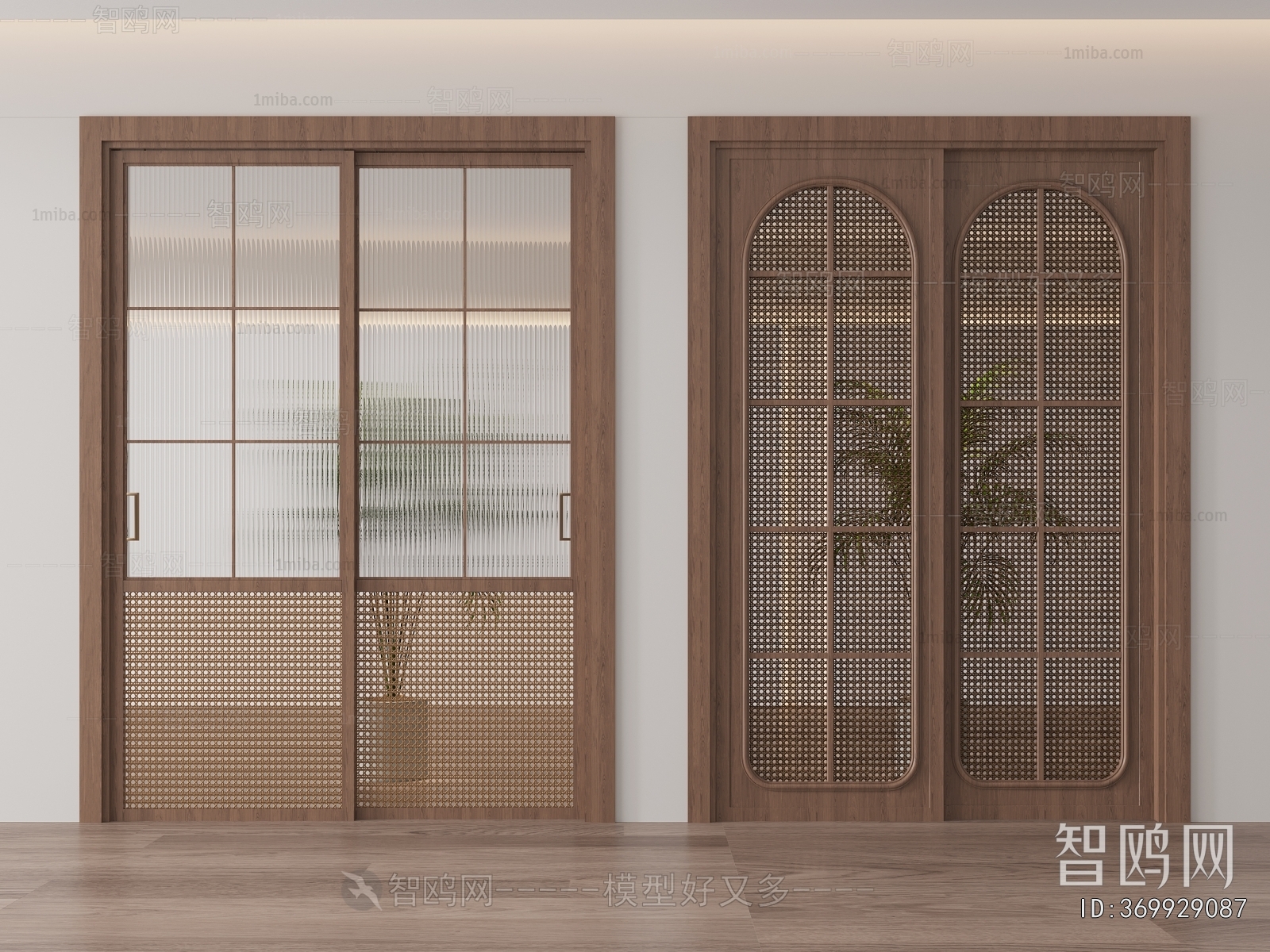 New Chinese Style Sliding Door