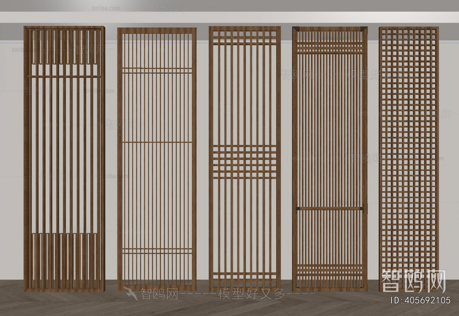 New Chinese Style Wooden Screen Partition