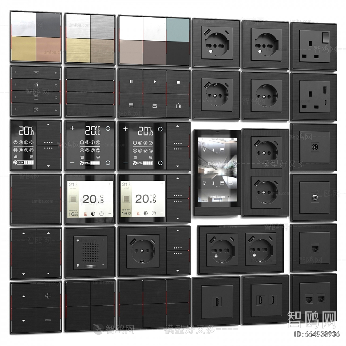 Modern Switch Socket Panel