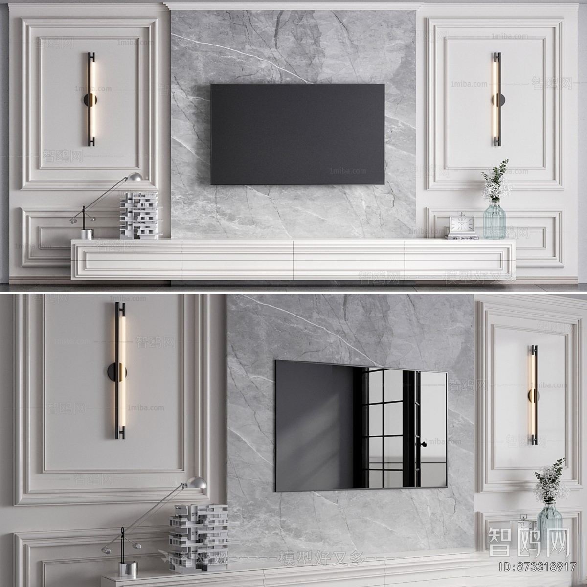 French Style TV Wall