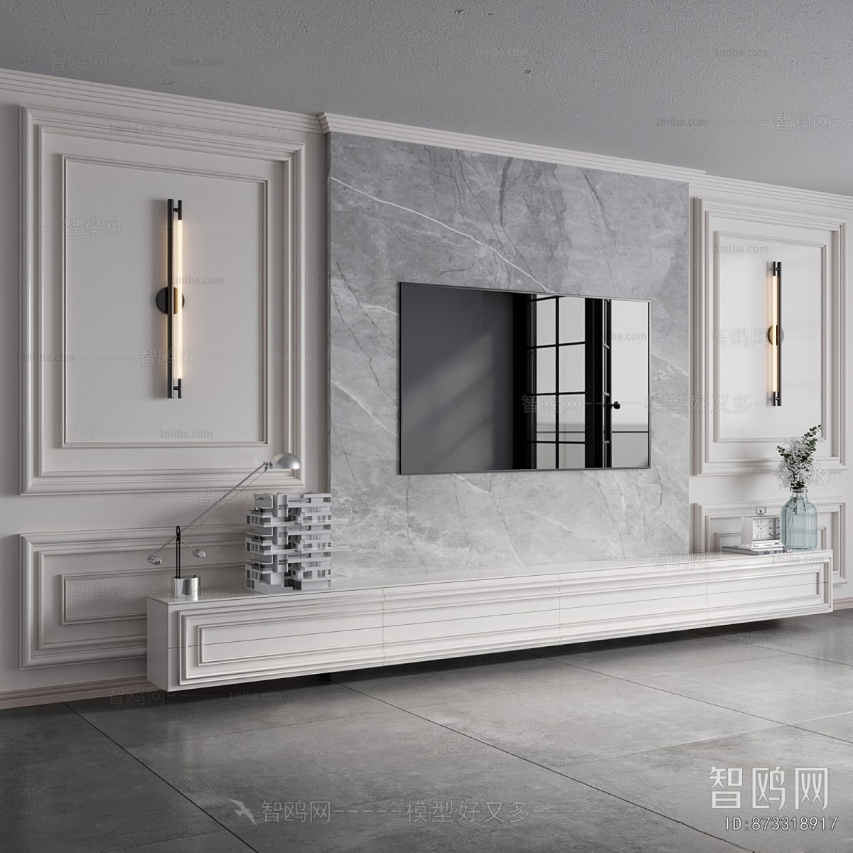 French Style TV Wall