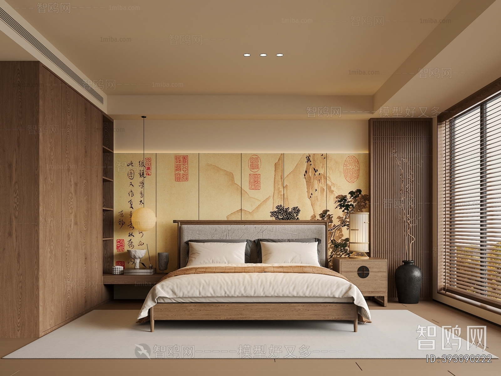 New Chinese Style Bedroom