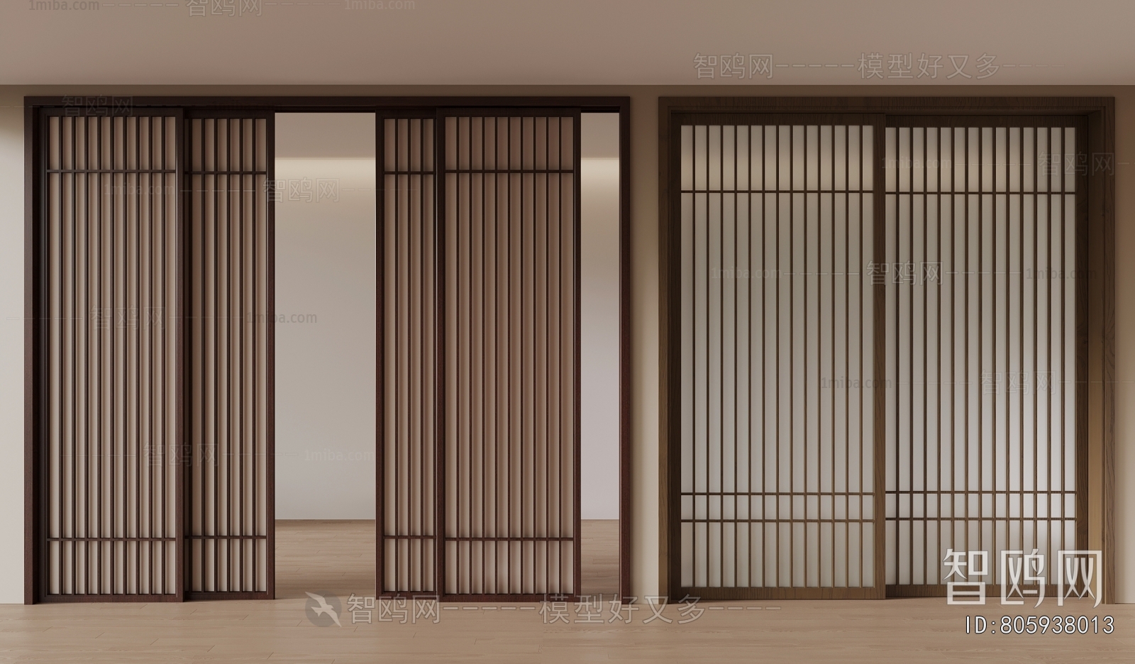 New Chinese Style Sliding Door