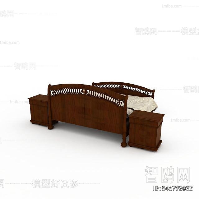 New Chinese Style Double Bed