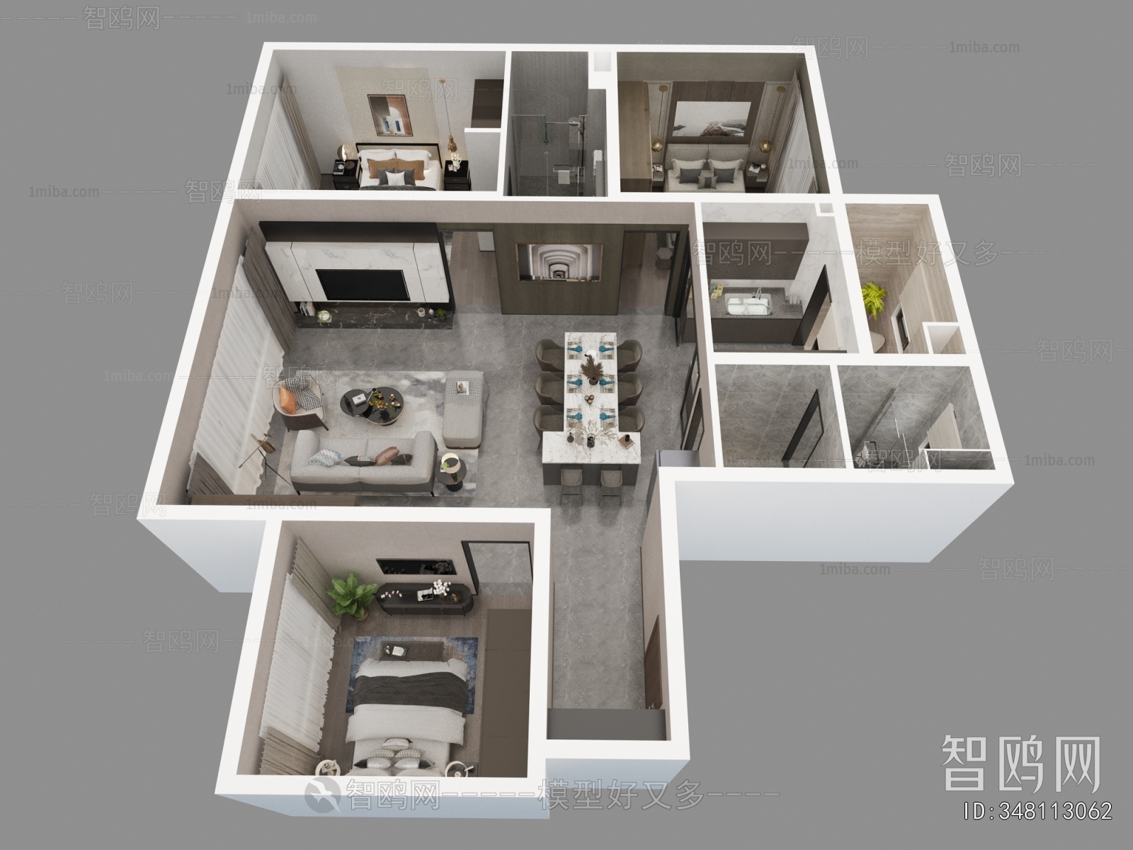 Modern A Bird's-eye View Of Home Decoration