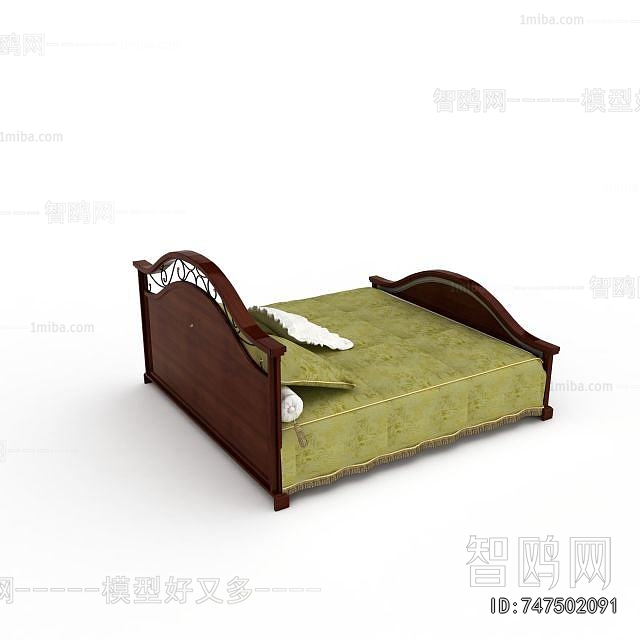 New Chinese Style Double Bed