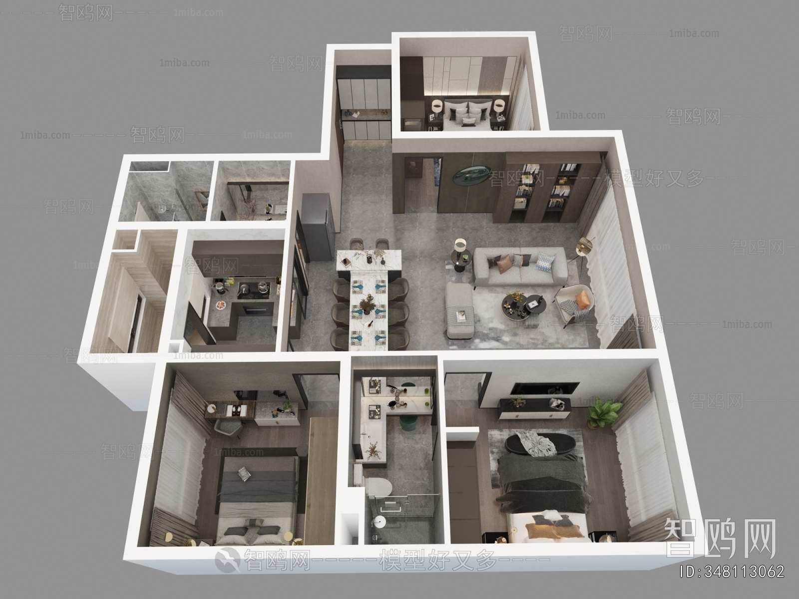 Modern A Bird's-eye View Of Home Decoration