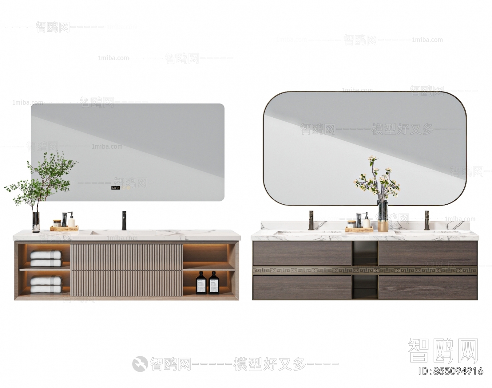 New Chinese Style Bathroom Cabinet