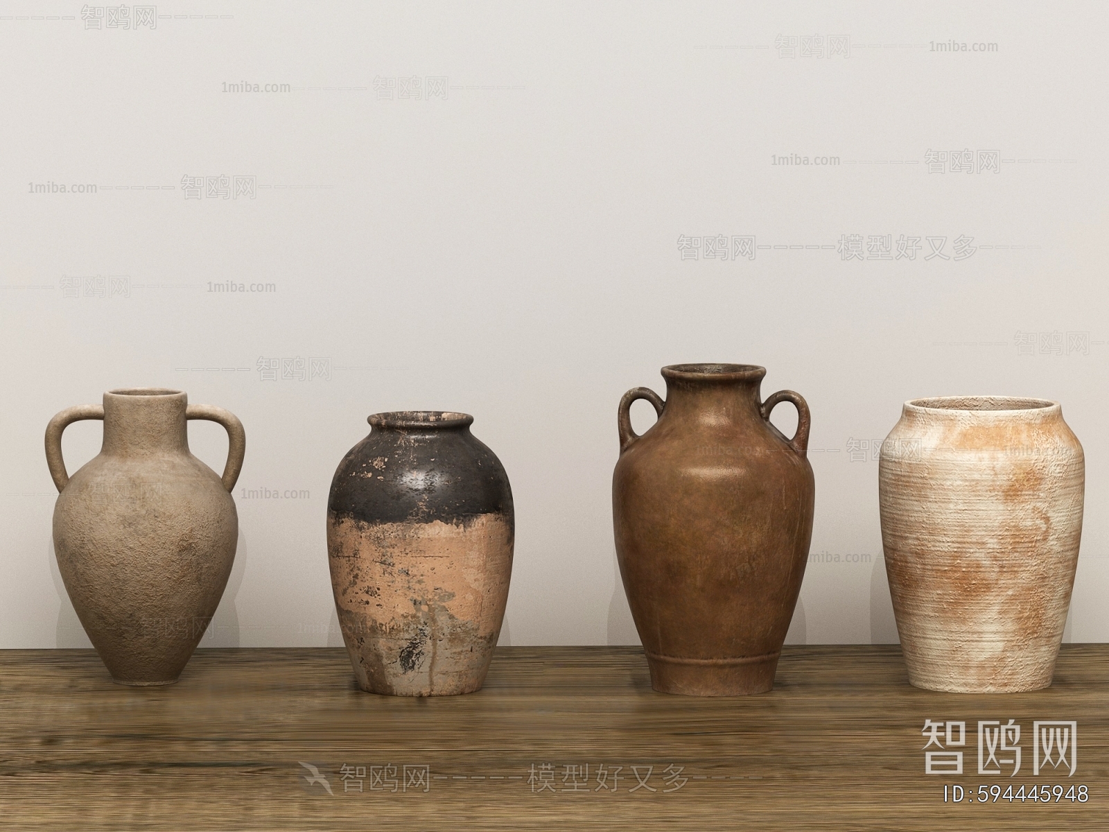 Wabi-sabi Style Clay Pot