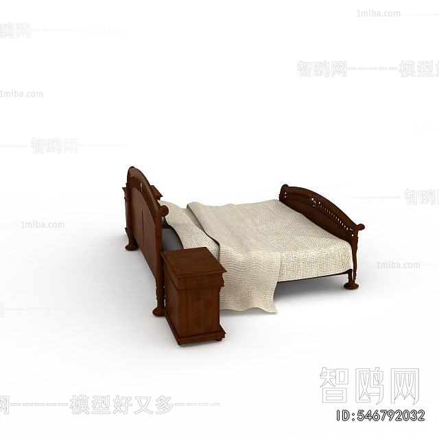 New Chinese Style Double Bed