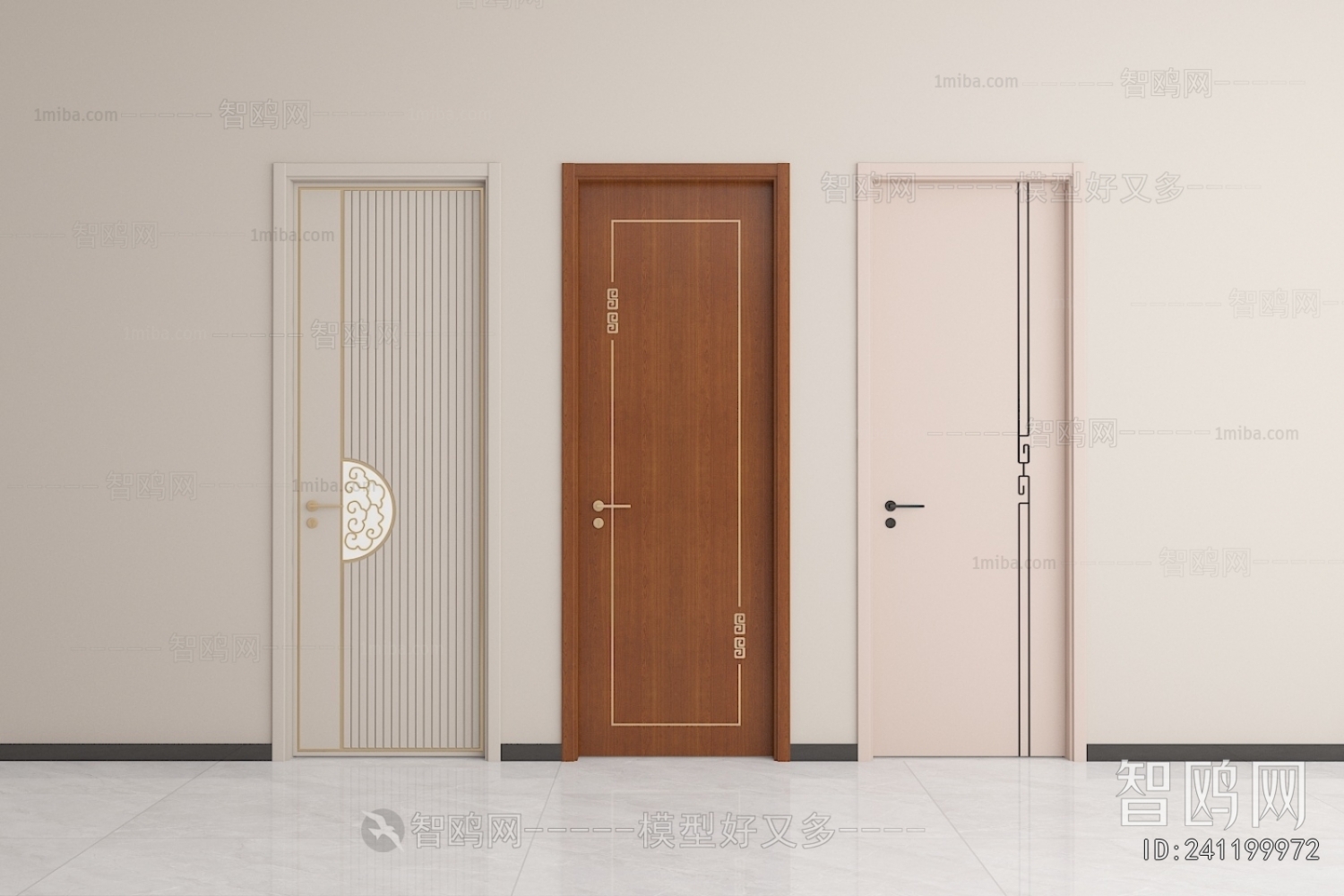 New Chinese Style Single Door