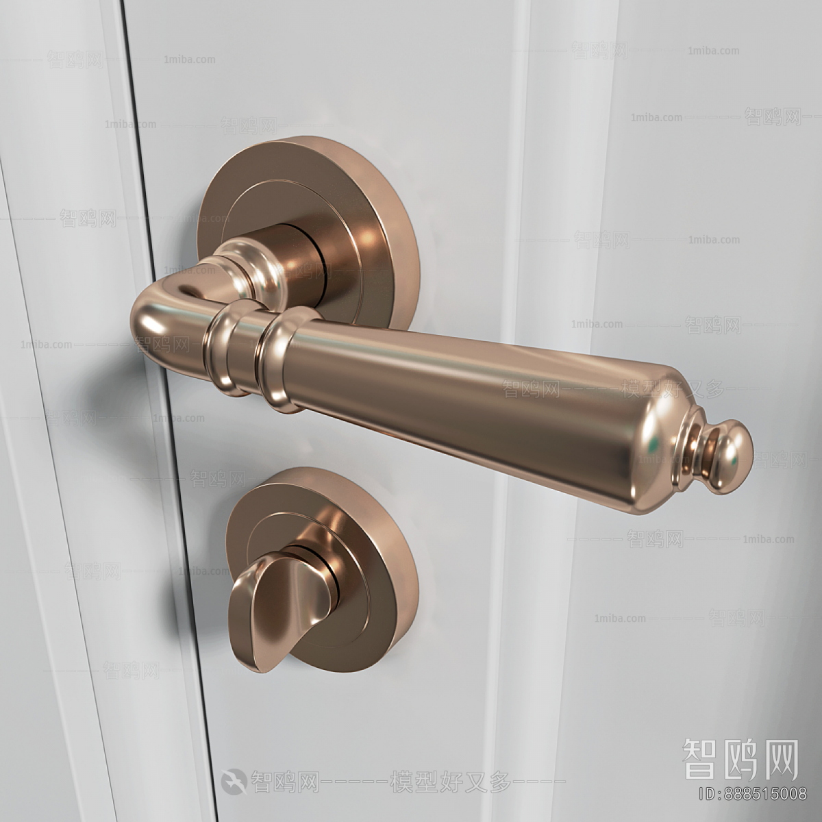 Simple European Style Single Door