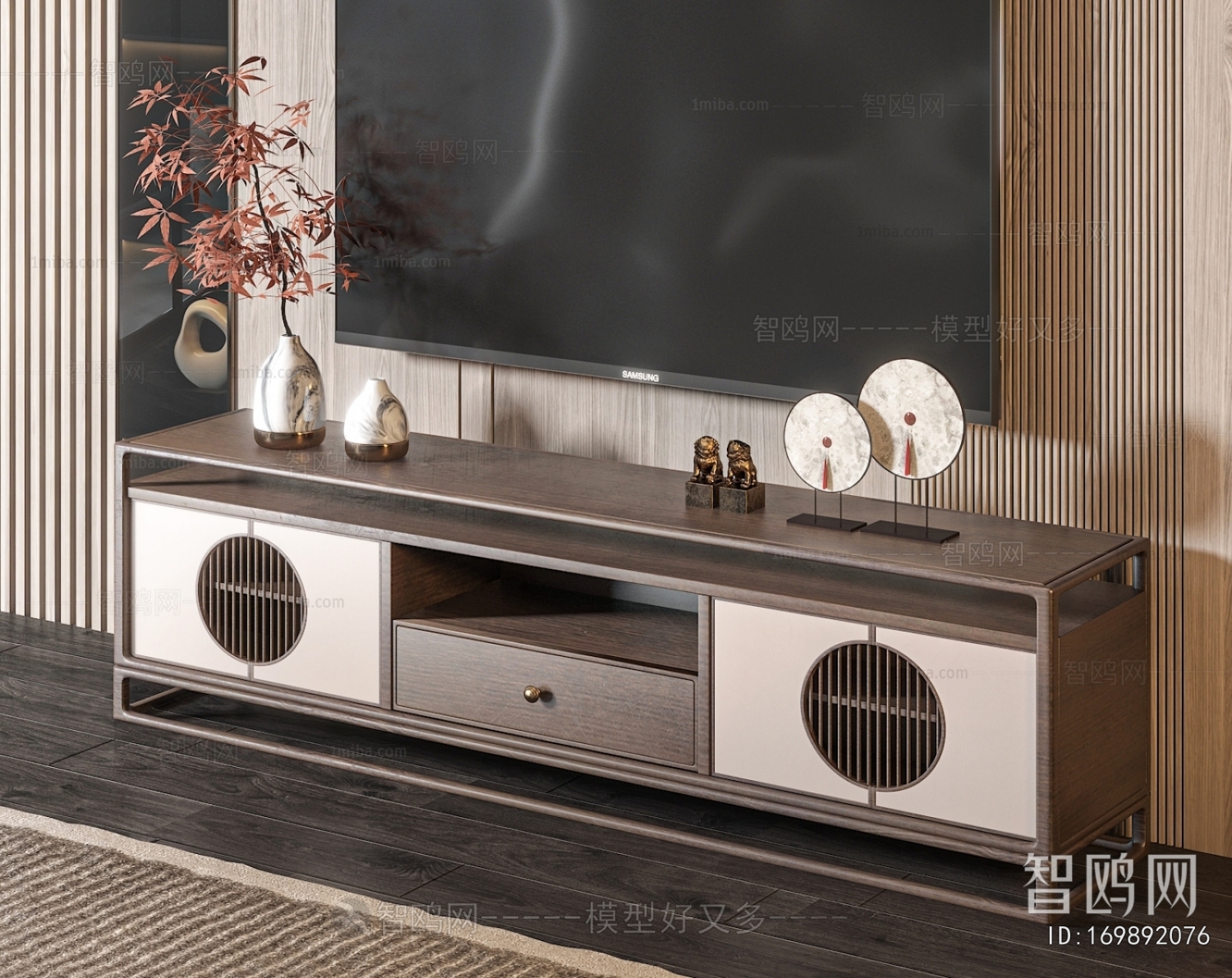 New Chinese Style TV Cabinet