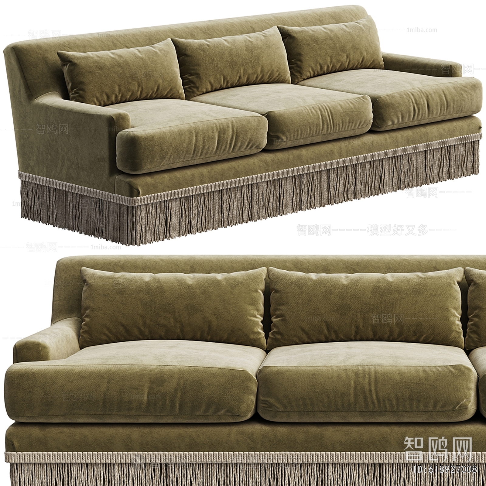 Modern Three-seat Sofa