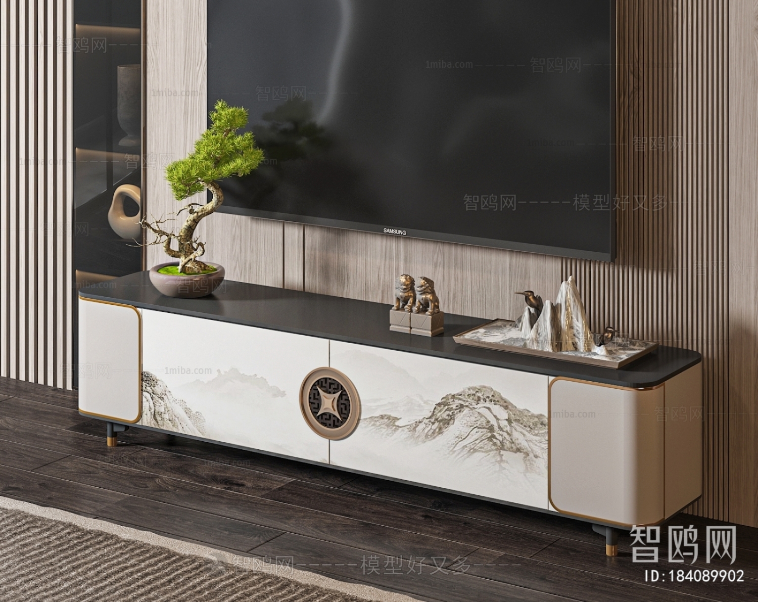 New Chinese Style TV Cabinet