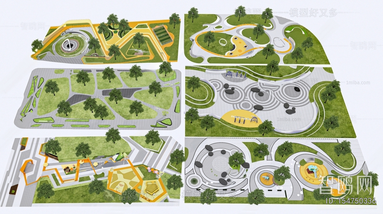 Modern Park Landscape