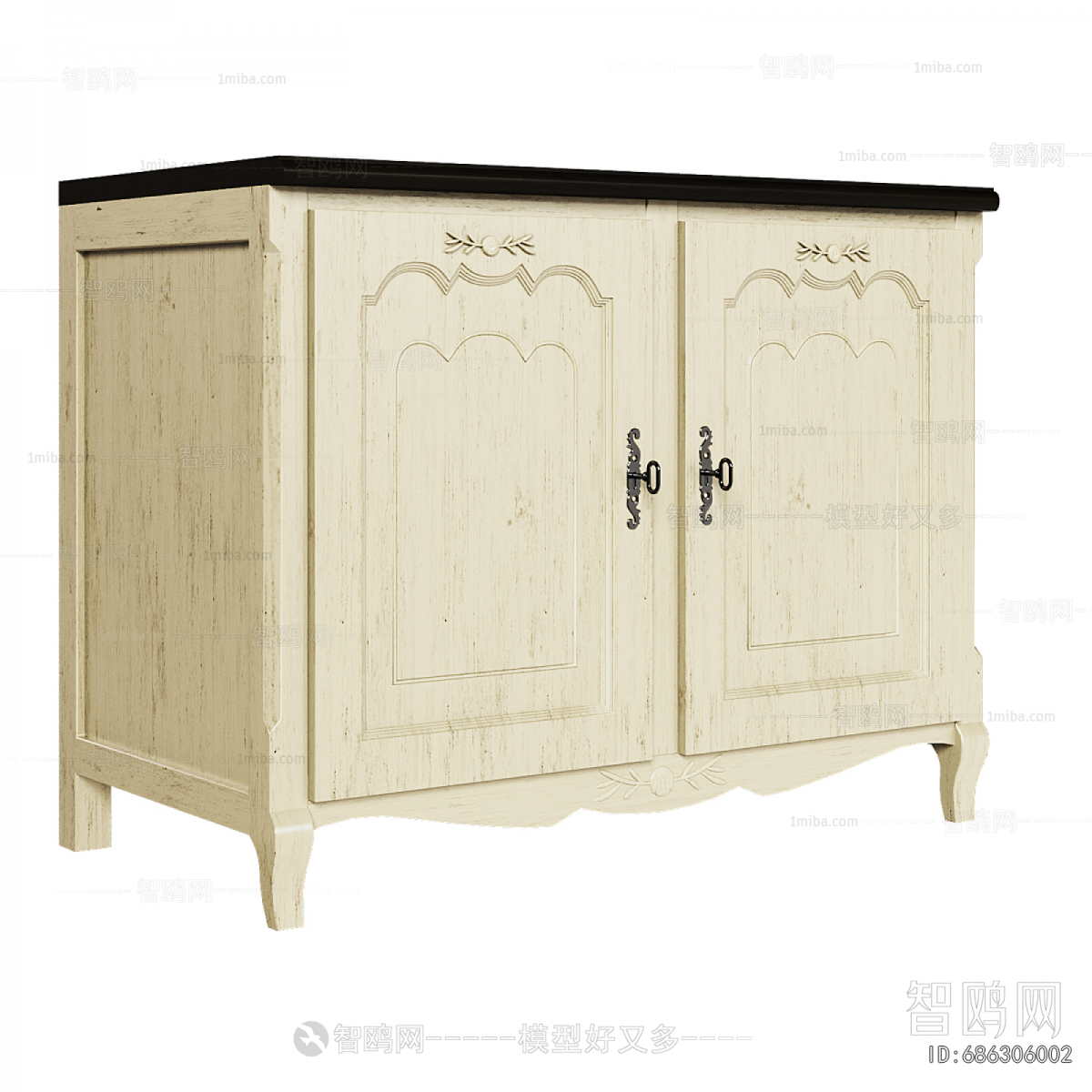 French Style Side Cabinet