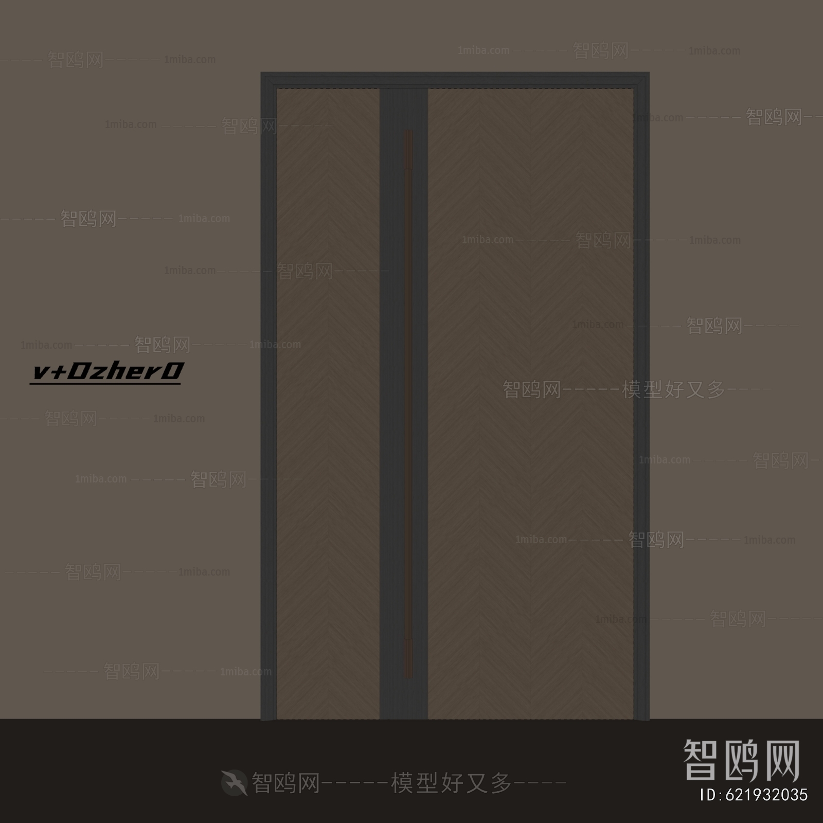 Modern Unequal Double Door