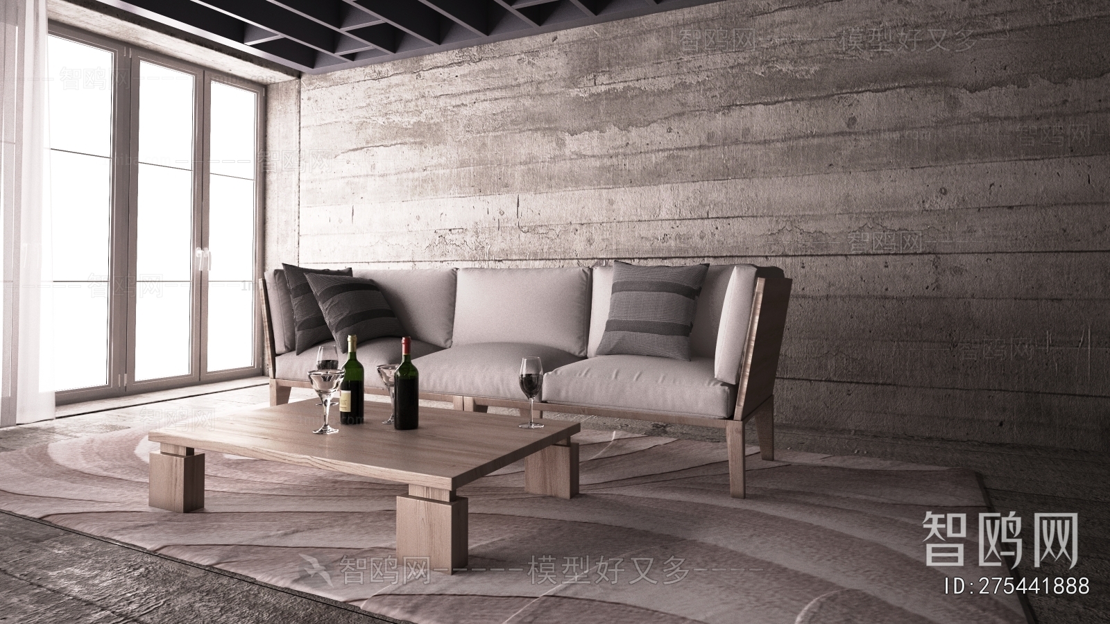 Modern Three-seat Sofa