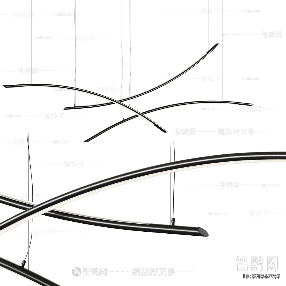 Modern Long Chandelier