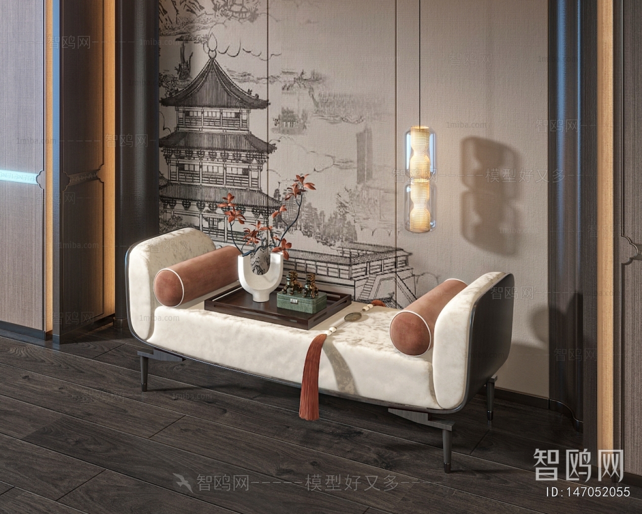 New Chinese Style Bench